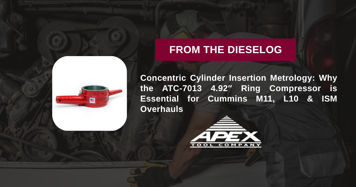 ATC-7013 Cummins M11 L10 ISM 4.92 Inch Piston Ring Compressor Tool PT-7013